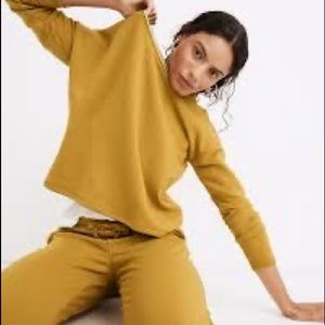Madewell MWL Superbrushed Ringer Sweatshirt and Sweatpants